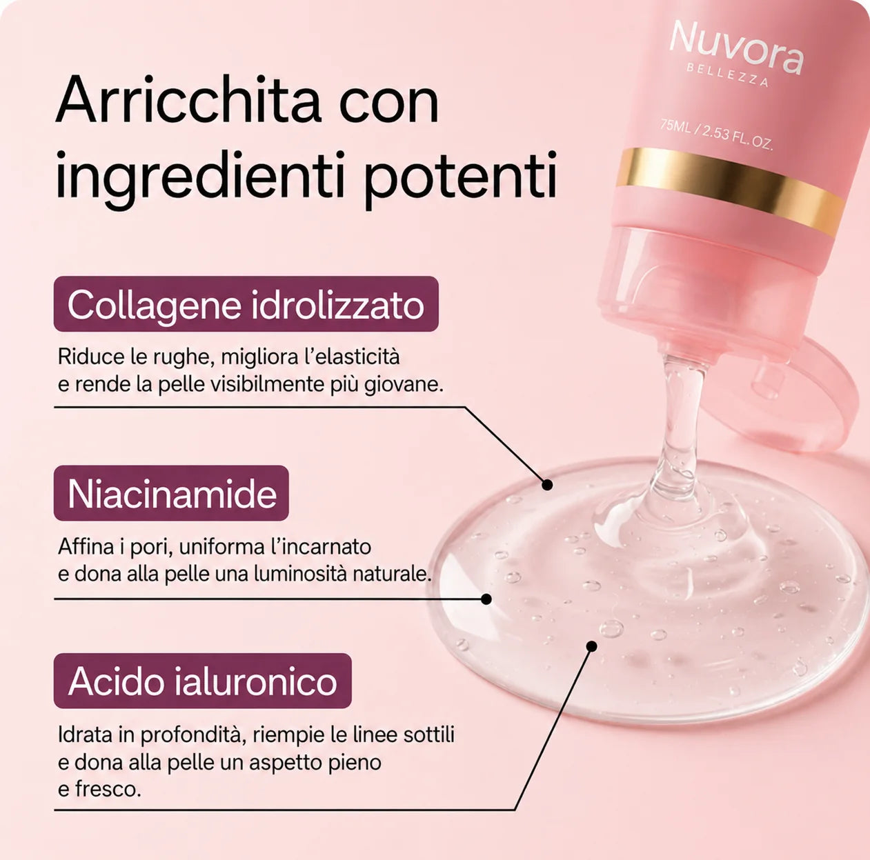 Nuvora - Maschera al biocollagene