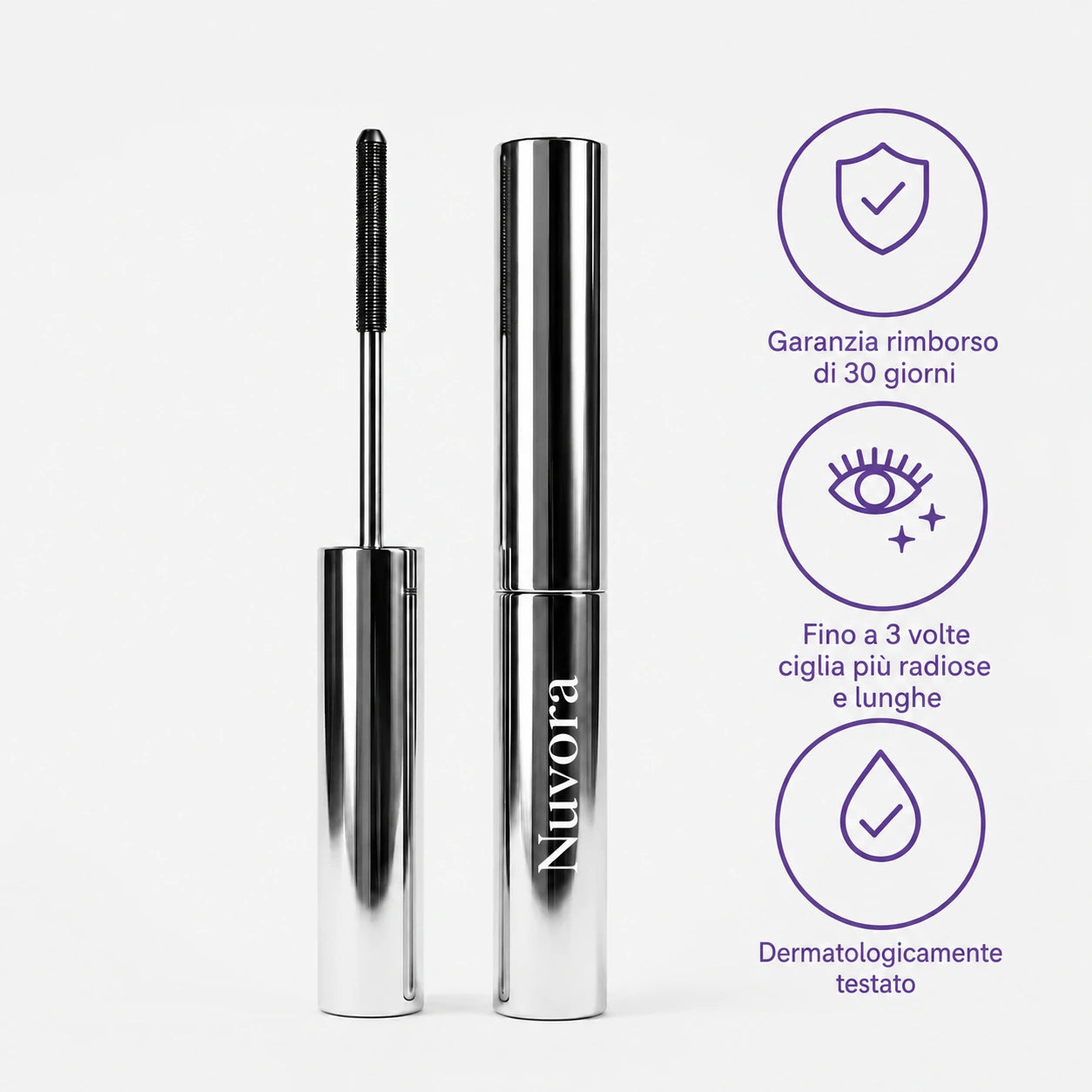 Nuvora - Mascara allungante e nutriente